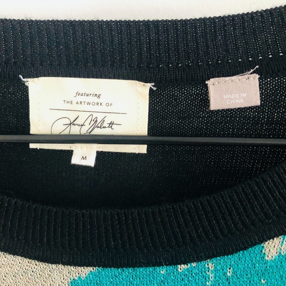 Anthro Lauren Walcott Farm Rooster Sweater M RARE - Picture 3 of 6